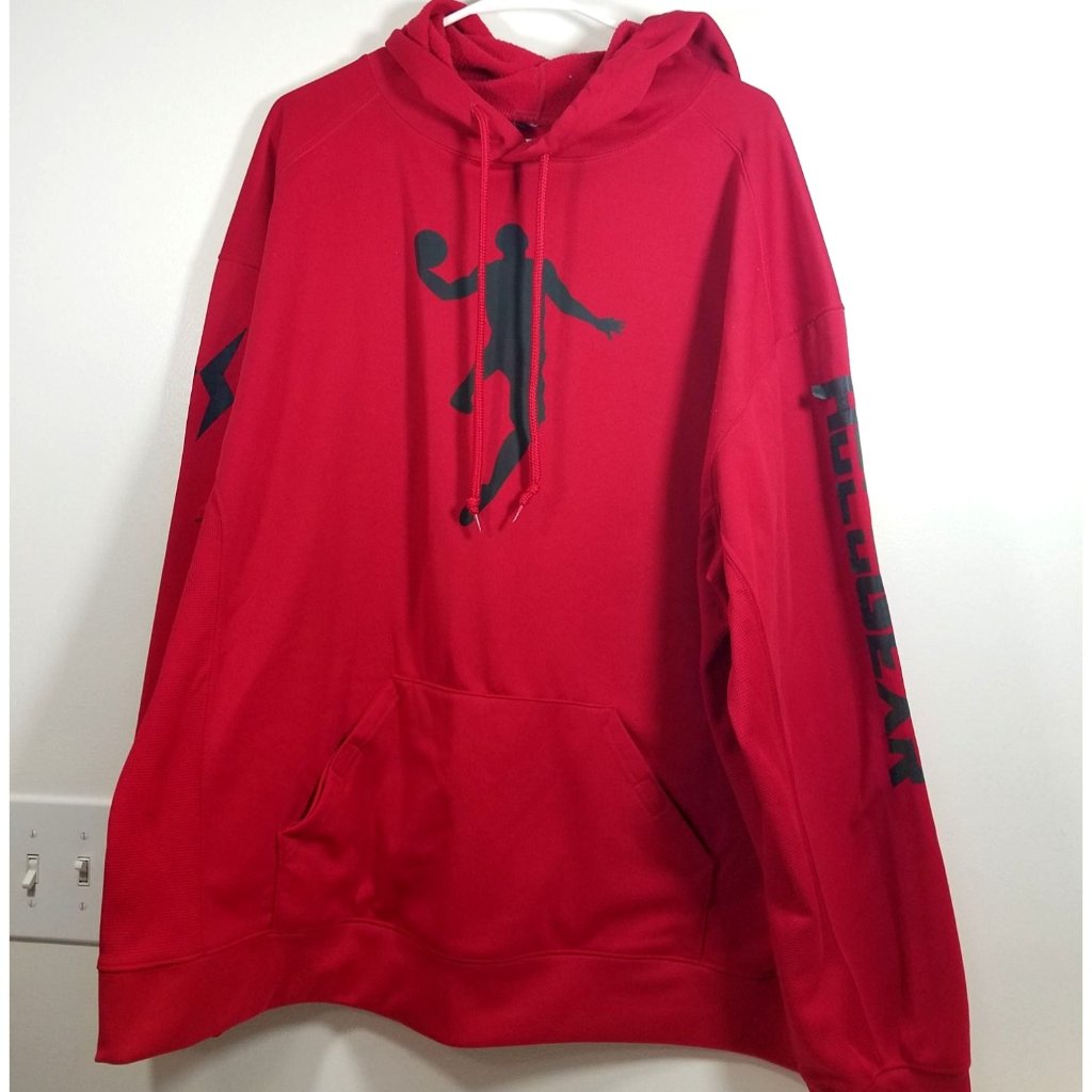 Holographic Basketball Performance Hoodie Red Xxl